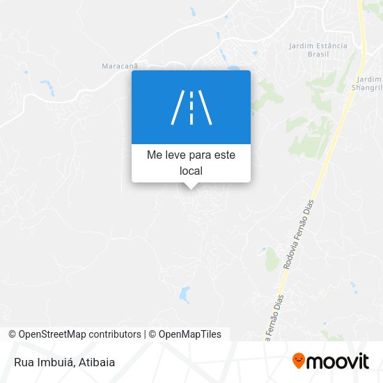 Rua Imbuiá mapa