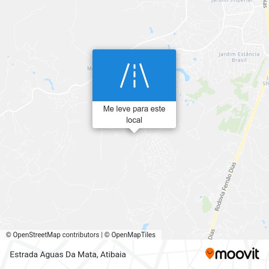 Estrada Aguas Da Mata mapa