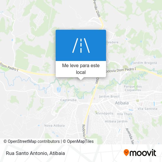 Rua Santo Antonio mapa