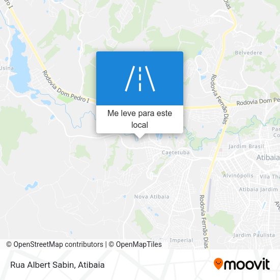 Rua Albert Sabin mapa