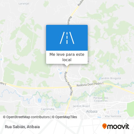 Rua Sabiás mapa