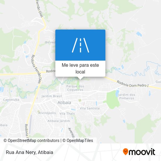 Rua Ana Nery mapa