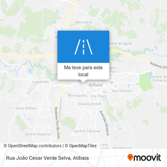 Rua João Cesar Verde Selva mapa