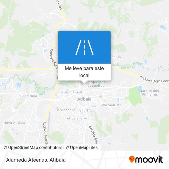 Alameda Ateenas mapa