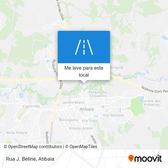 Rua J. Beline mapa