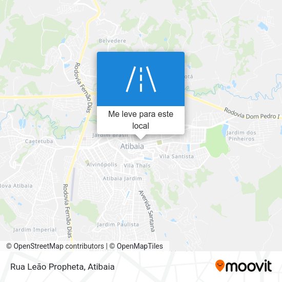 Rua Leão Propheta mapa