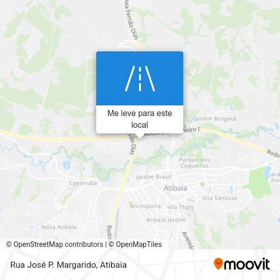 Rua José P. Margarido mapa