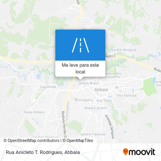 Rua Anicleto T. Rodrigues mapa