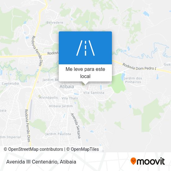 Avenida III Centenário mapa
