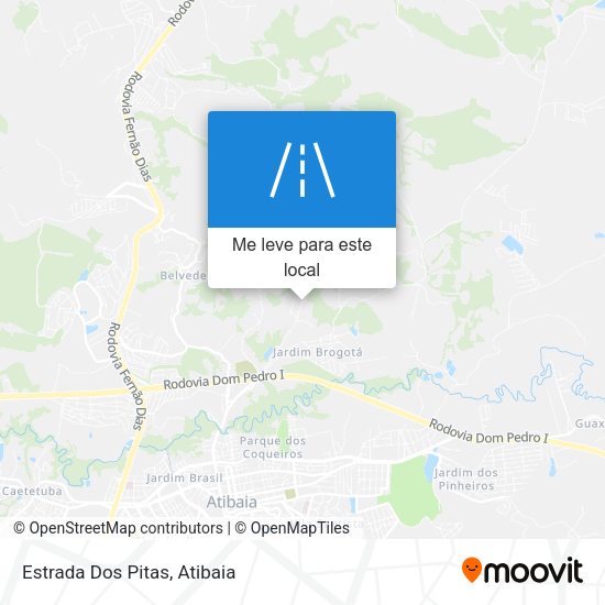 Estrada Dos Pitas mapa