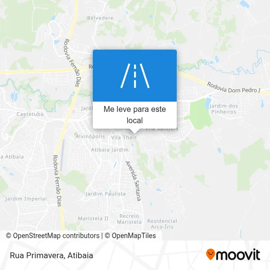 Rua Primavera mapa