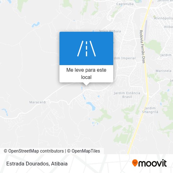 Estrada Dourados mapa