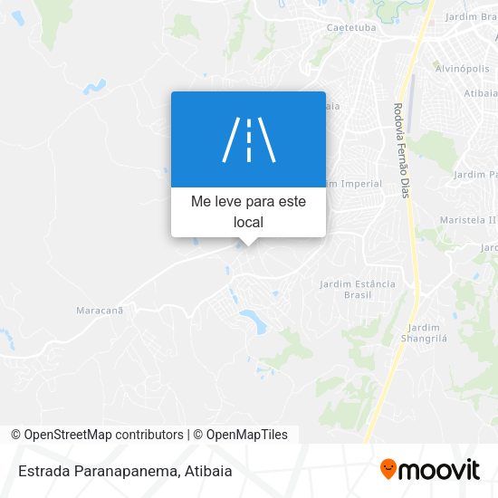 Estrada Paranapanema mapa