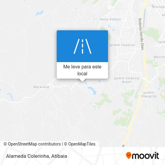 Alameda Colerinha mapa