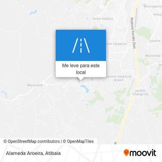 Alameda Aroeira mapa