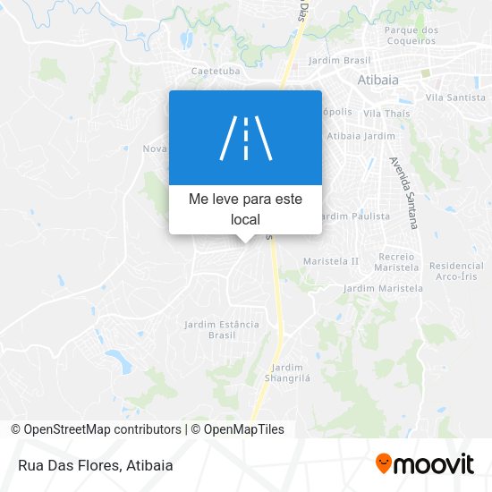 Rua Das Flores mapa