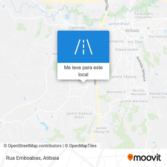 Rua Emboabas mapa