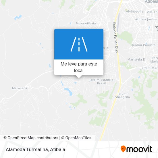 Alameda Turmalina mapa