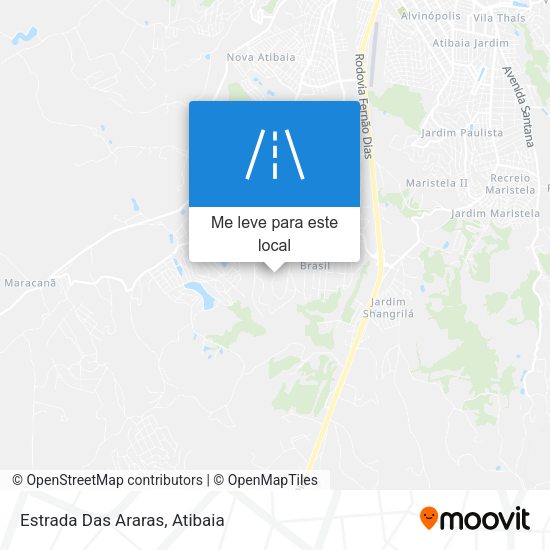 Estrada Das Araras mapa