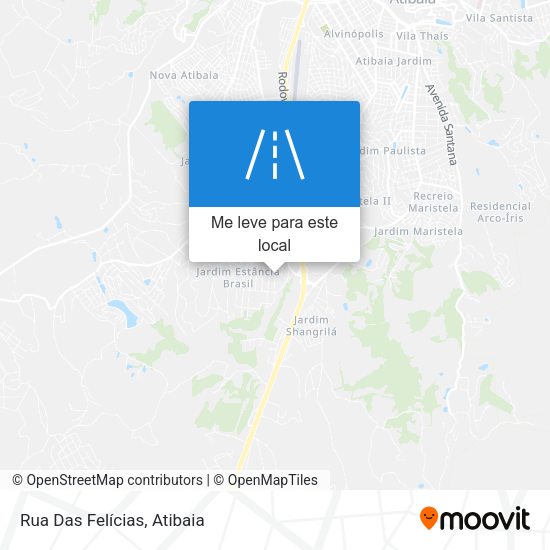 Rua Das Felícias mapa