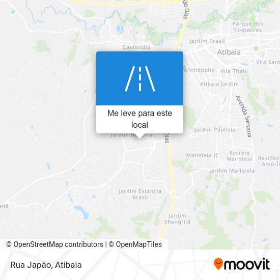 Rua Japão mapa