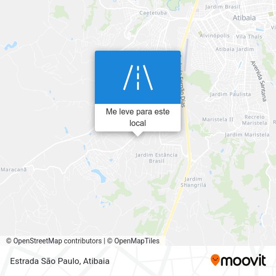 Estrada São Paulo mapa
