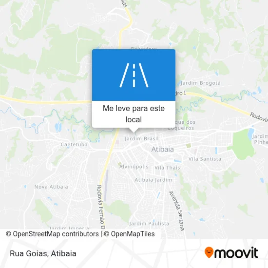 Rua Goias mapa