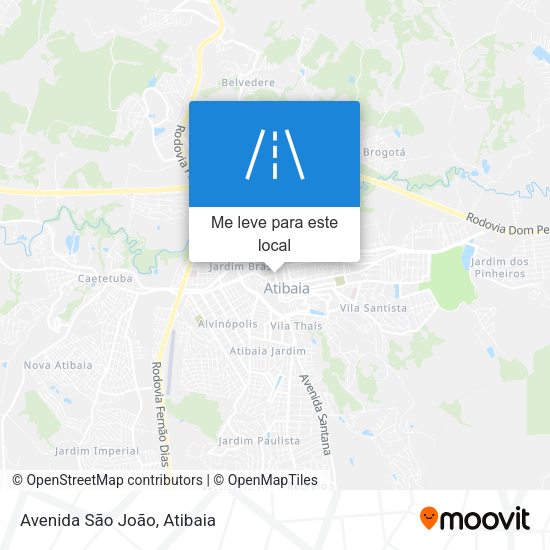 Avenida São João mapa