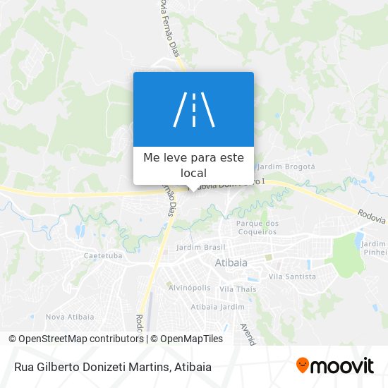 Rua Gilberto Donizeti Martins mapa