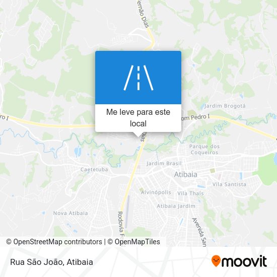 Rua São João mapa