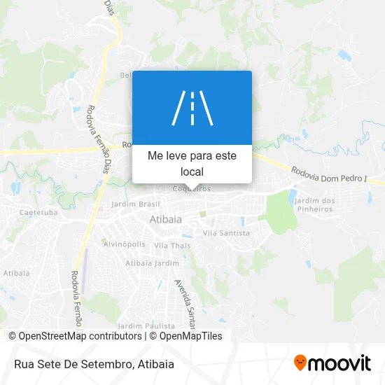 Rua Sete De Setembro mapa