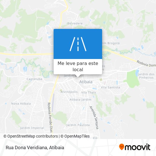 Rua Dona Veridiana mapa