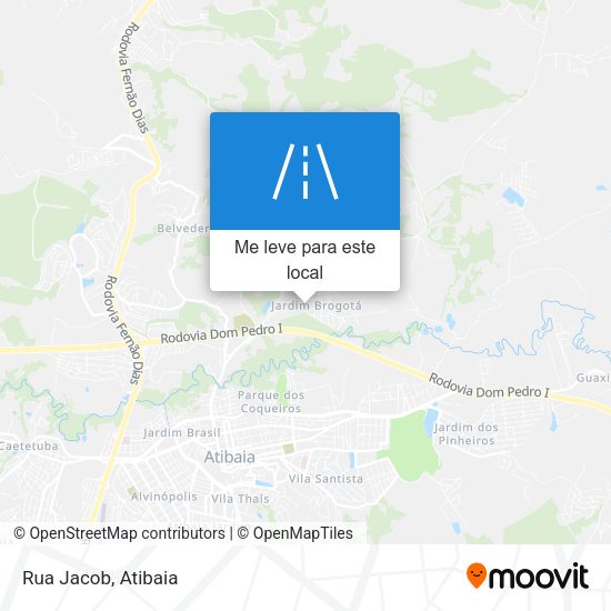Rua Jacob mapa