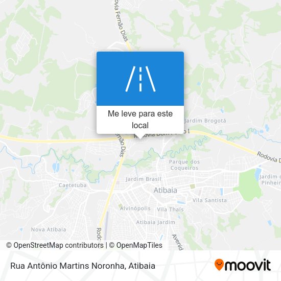 Rua Antônio Martins Noronha mapa
