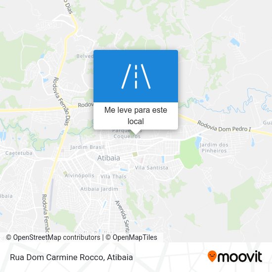 Rua Dom Carmine Rocco mapa