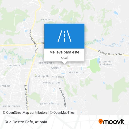 Rua Castro Fafe mapa