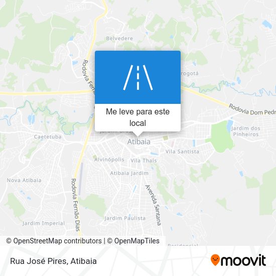 Rua José Pires mapa