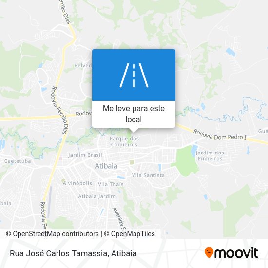 Rua José Carlos Tamassia mapa