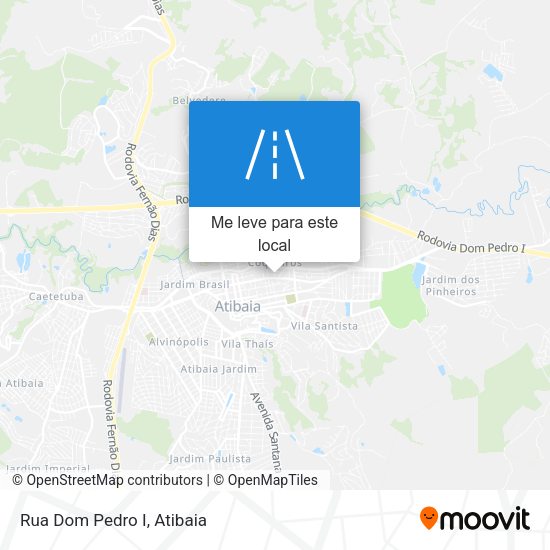 Rua Dom Pedro I mapa