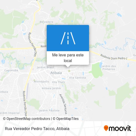 Rua Vereador Pedro Tacco mapa