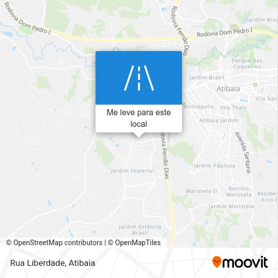 Rua Liberdade mapa