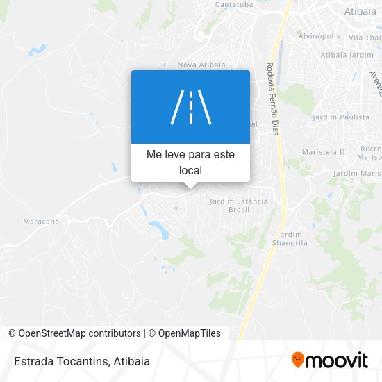 Estrada Tocantins mapa