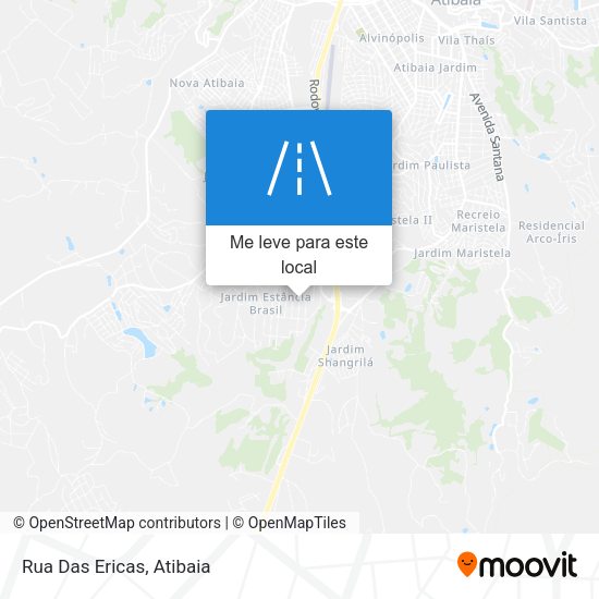 Rua Das Ericas mapa