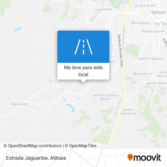 Estrada Jaguaribe mapa