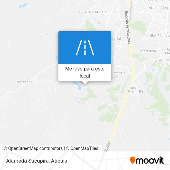 Alameda Sucupira mapa