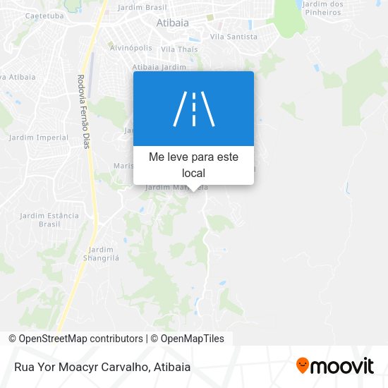 Rua Yor Moacyr Carvalho mapa