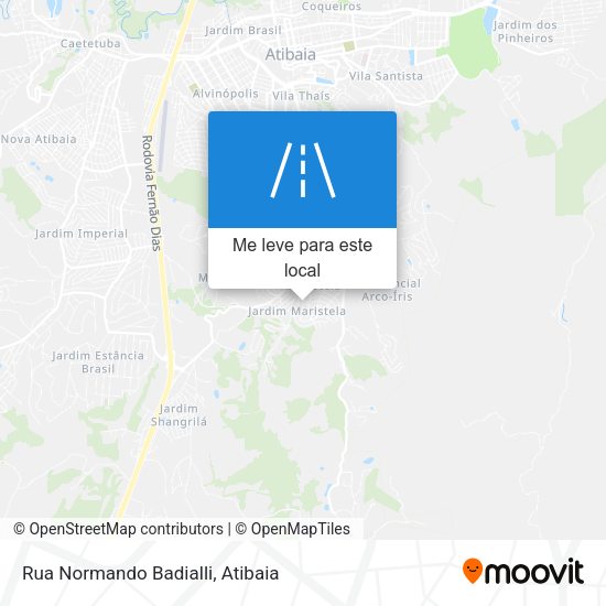 Rua Normando Badialli mapa