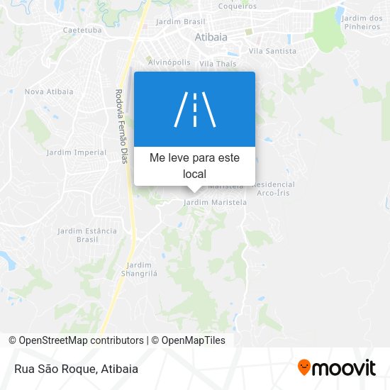 Rua São Roque mapa