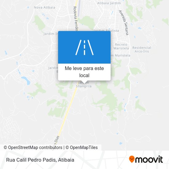 Rua Calil Pedro Padis mapa