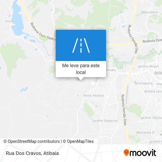 Rua Dos Cravos mapa